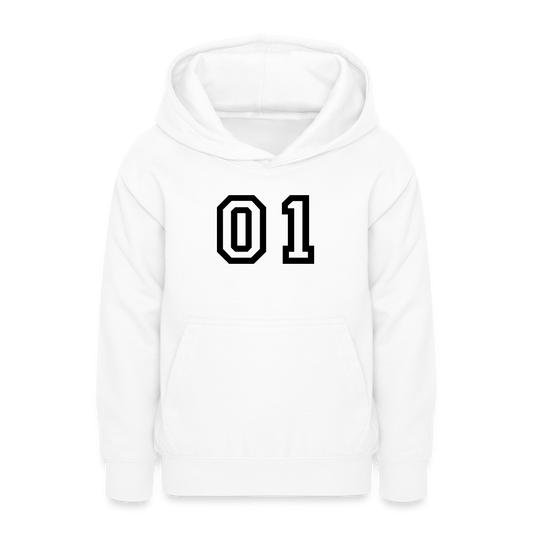 Teenager Hoodie „01“ - Weiß