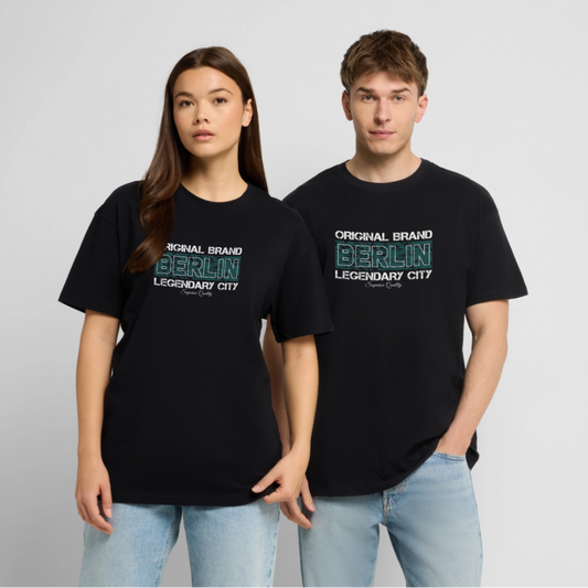 Berlin Legendary City Oversized Bio-T-Shirt – Premium Look - Schwarz