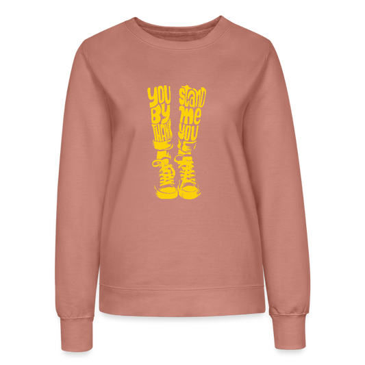 Frauen Sweatshirt – Klassisch & Personalisierbar (AWDis) - Altrosa