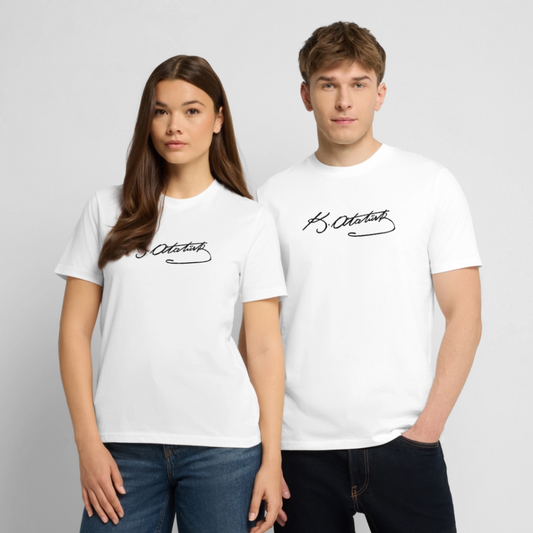 K. Atatürk Signatur Bio-T-Shirt – Stanley/Stella Unisex CREATOR - Weiß
