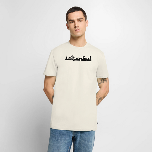 Istanbul Kufi Style Premium T-Shirt – Urbanes Design - Naturweiß