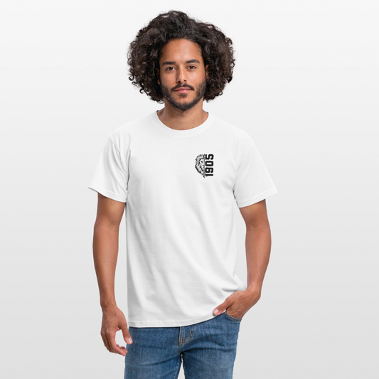 Klassisches Männer T-Shirt – Komfortabler Allrounder aus 100% Baumwolle - Weiß