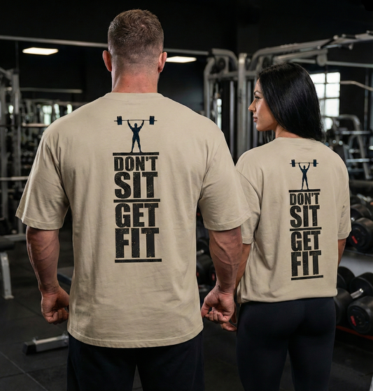 Get Fit Oversized Bio-T-Shirt – Premium Fitness Streetwear