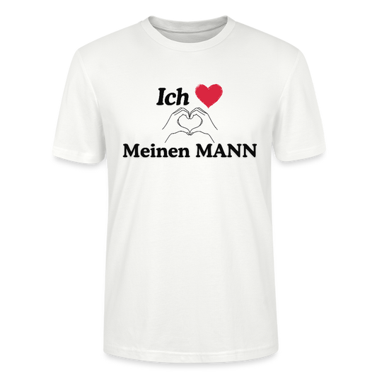 "Ich liebe Meinen MANN" – Premium Unisex Bio-T-Shirt (Nachhaltig & Stilvoll) - Weiß